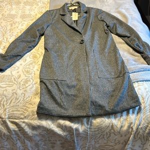 New with tags long tweed blazer